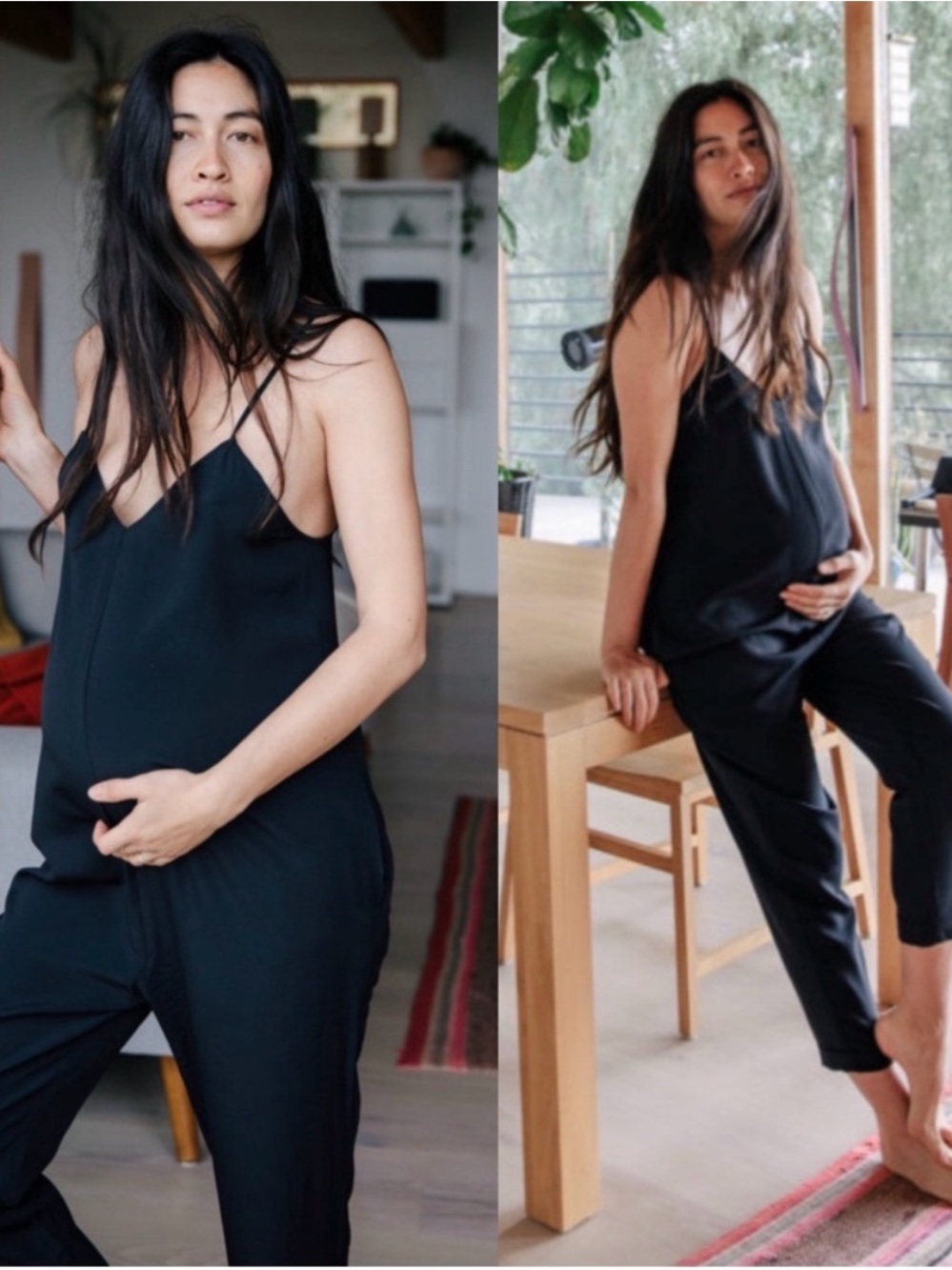 Black Maternity Jumpsuit - Georgie